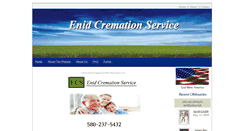 Desktop Screenshot of enidcremation.com